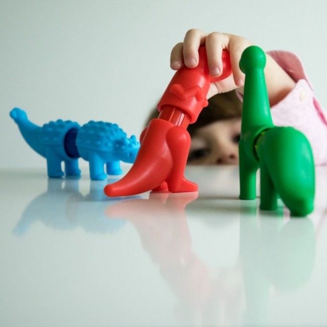 Klocki magnetyczne Smart Max IUVI Games - My First Dinosaurs