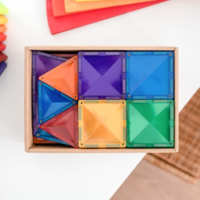 Klocki magnetyczne Connetix - Rainbow Starter Pack 60 el.