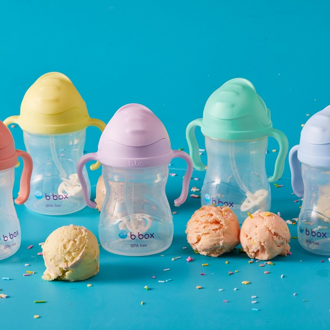 Innowacyjny bidon ze słomką B.box Gelato - Bubblegum