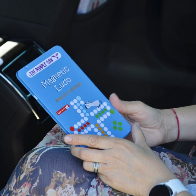 Podróżna gra magnetyczna The Purple Cow - Chińczyk/Ludo