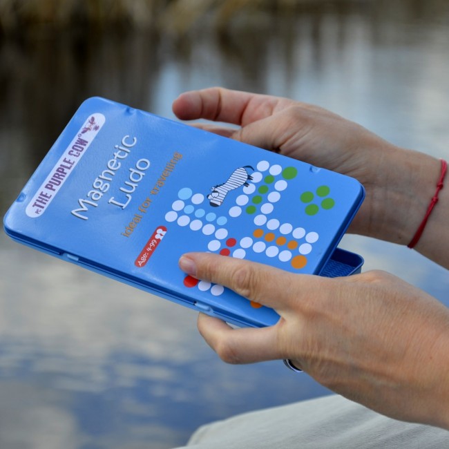 Podróżna gra magnetyczna The Purple Cow - Chińczyk/Ludo