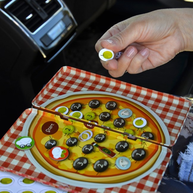 Podróżna gra magnetyczna The Purple Cow - Pizza Race