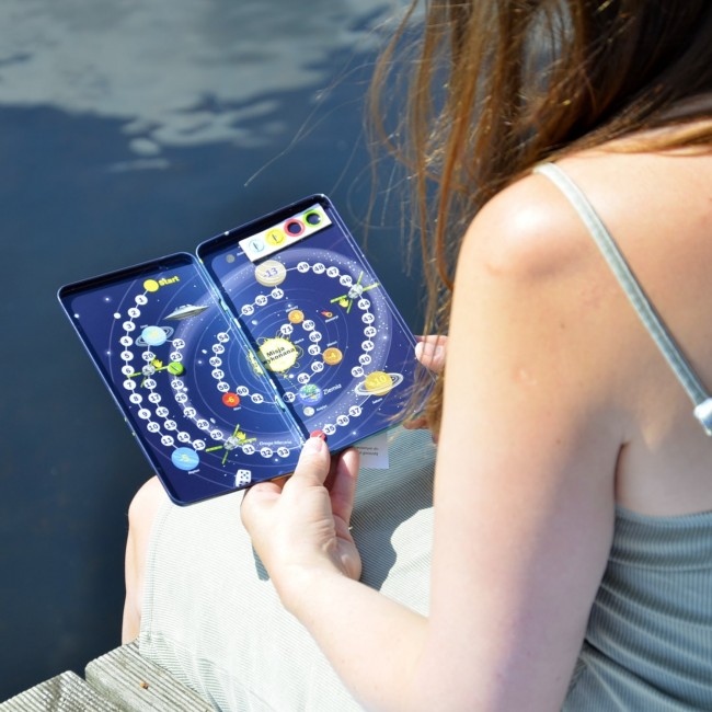 Podróżna gra magnetyczna The Purple Cow - Kosmiczna misja