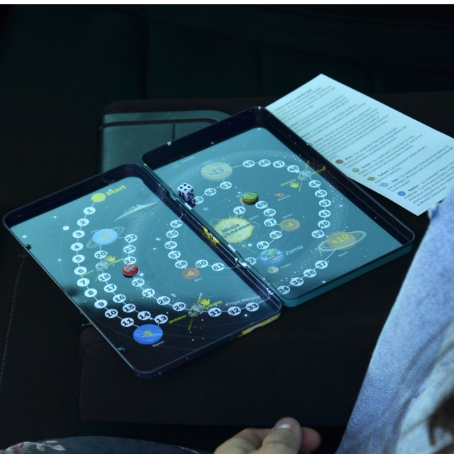 Podróżna gra magnetyczna The Purple Cow - Kosmiczna misja