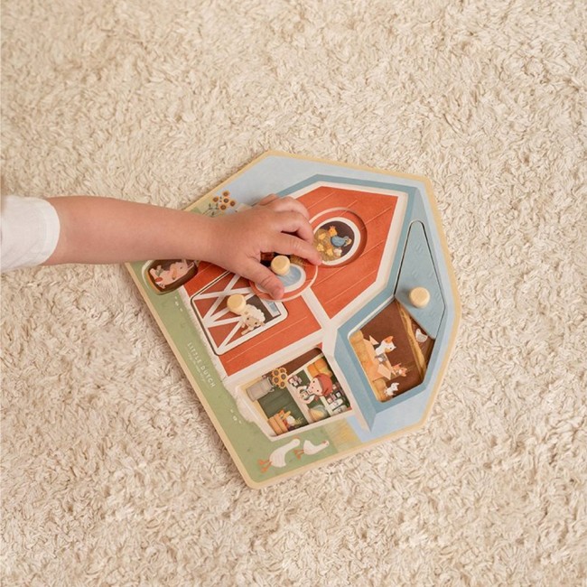 Drewniane puzzle Little Dutch - Little Farm