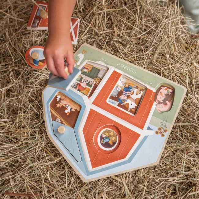Drewniane puzzle Little Dutch - Little Farm