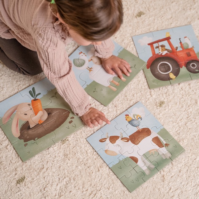 Puzzle progresywne 4w1 Little Dutch - Little Farm