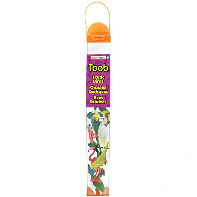 Zestaw Figurek w Tubie TOOB Safari Ltd. - Egzotyczne Ptaki