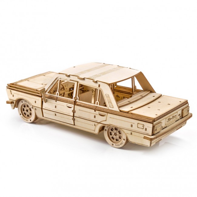 Drewniane Puzzle Model 3D Little Story - FSO Fiat 125p
