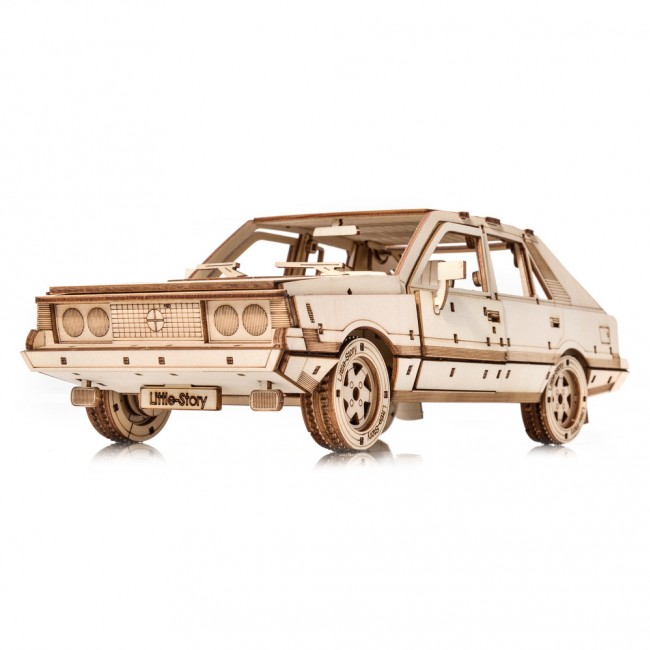 Drewniane Puzzle Model 3D Little Story - FSO Polonez 1500