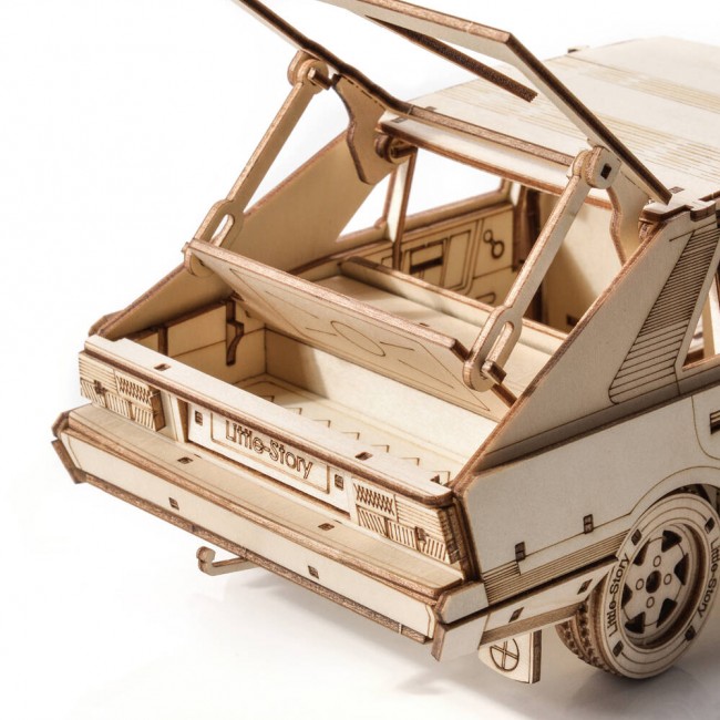 Drewniane Puzzle Model 3D Little Story - FSO Polonez 1500