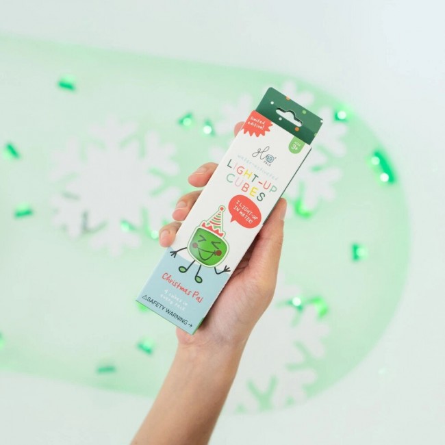 Kostki sensoryczne świecące w wodzie edycja świąteczna Glo Pals - zielone
