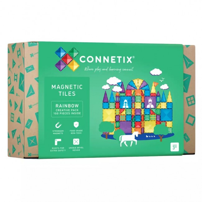 Klocki magnetyczne Connetix - Rainbow Creative Pack 102 el.
