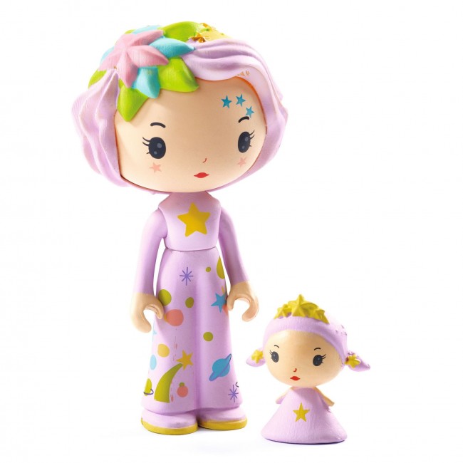 Magnetyczne pudełko z figurkami Tinyly Djeco - Pokoik Violet