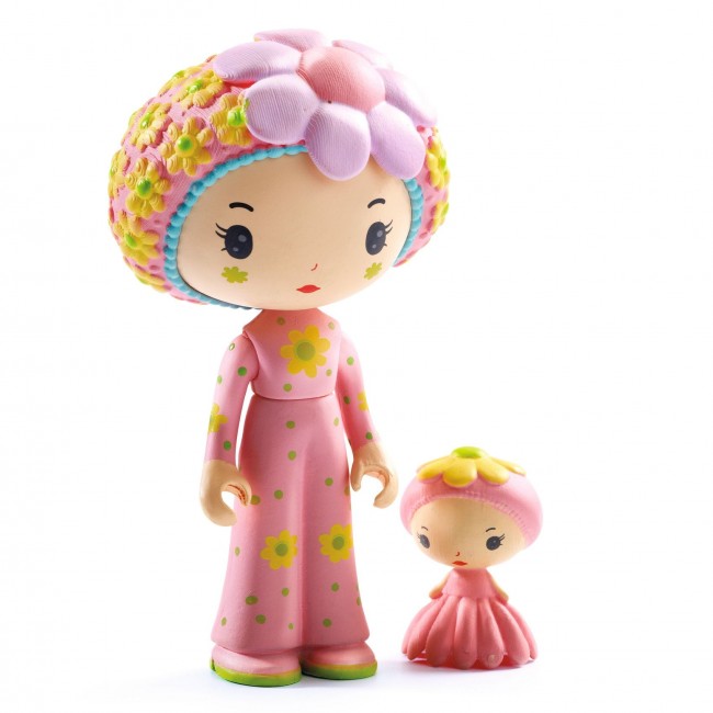 Magnetyczne pudełko z figurkami Tinyly Djeco - Pokoik Rose