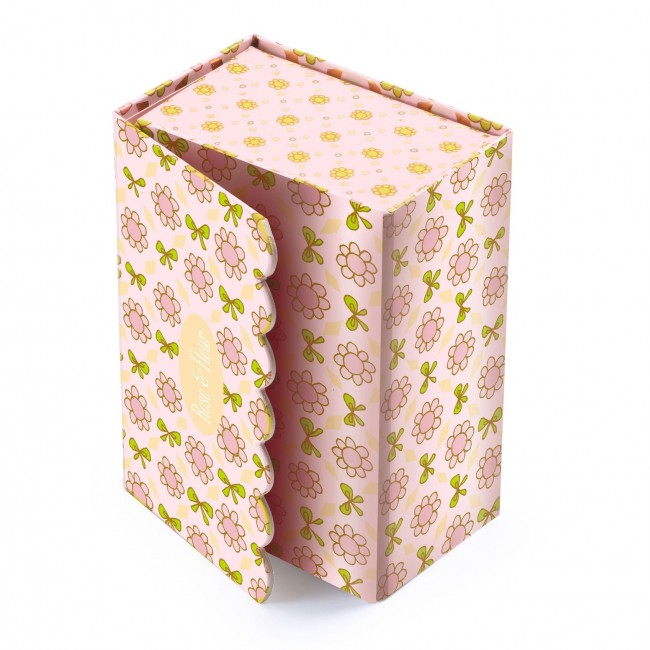 Magnetyczne pudełko z figurkami Tinyly Djeco - Pokoik Rose