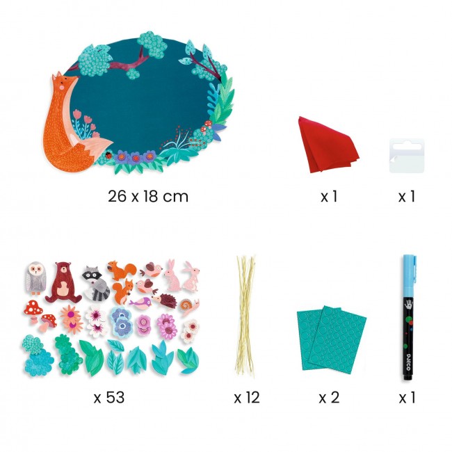 Zrób to sam Djeco - Tablica do pisania Las