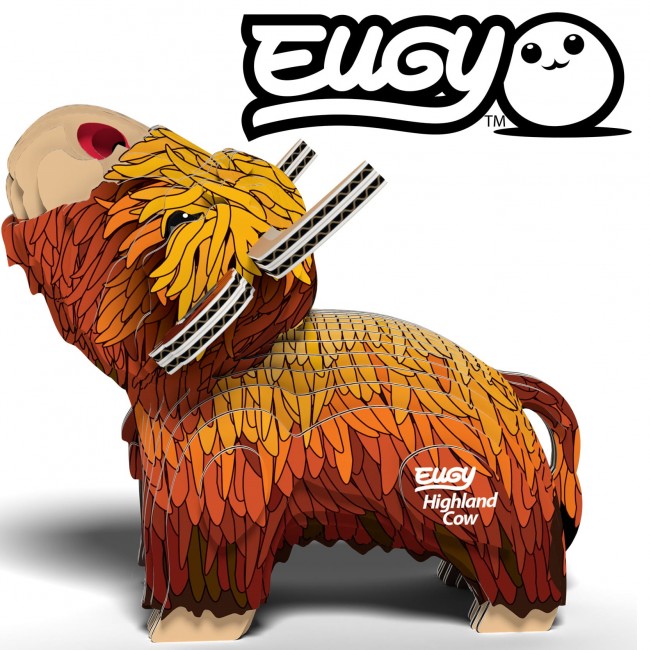 Eko Układanka 3D Eugy - Szkocka Krowa