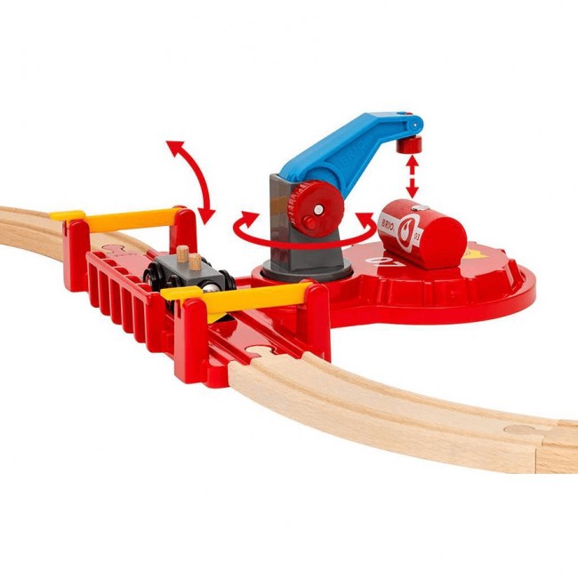 Zestaw Kolejki Deluxe BRIO World - Straż Pożarna i Policja