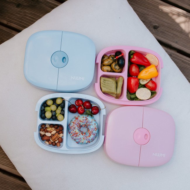 Szczelny lunch box z naklejkami Nuumi - Pink