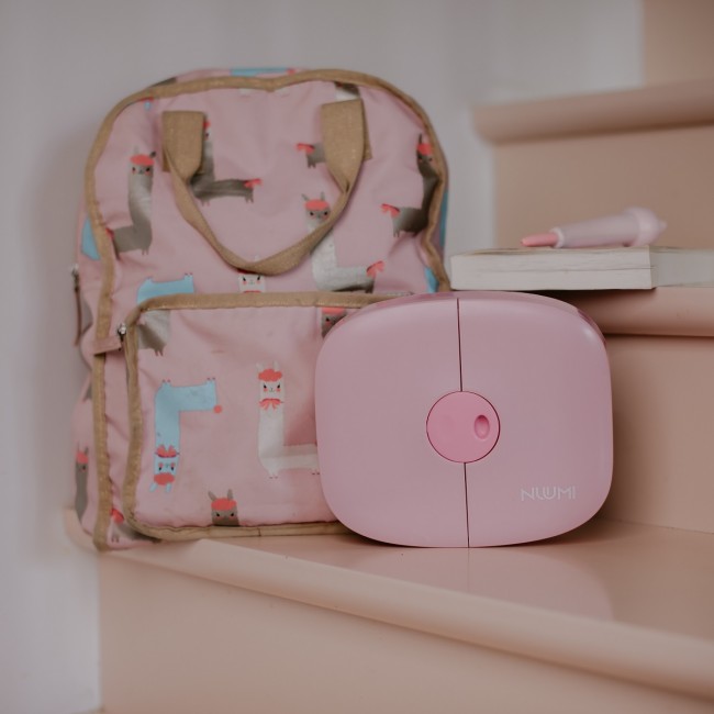 Szczelny lunch box z naklejkami Nuumi - Pink