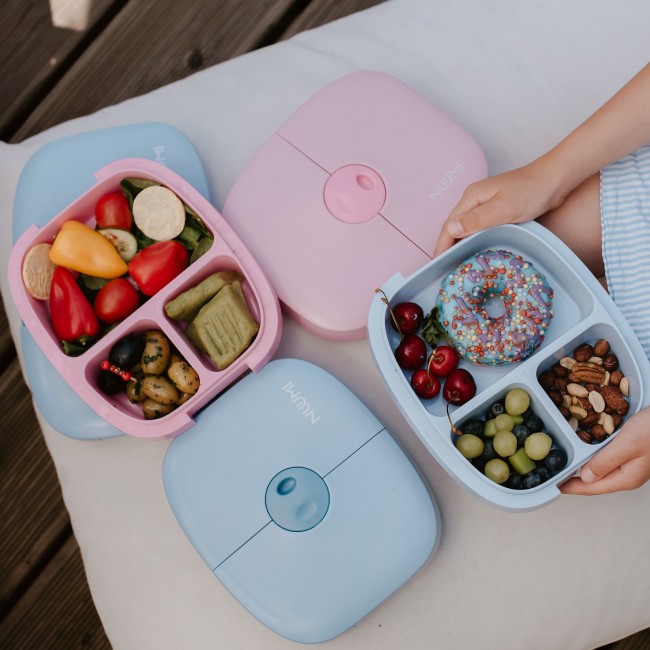 Szczelny lunch box z naklejkami Nuumi - Pink