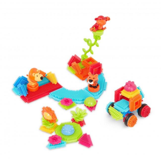 Klocki jeżyki w tubie Bristle Blocks Battat - Dżungla