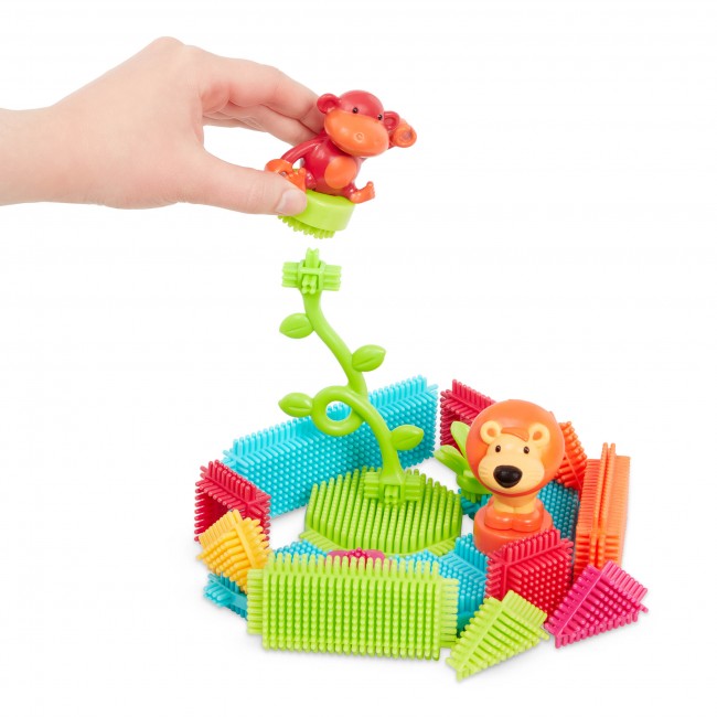 Klocki jeżyki w tubie Bristle Blocks Battat - Dżungla