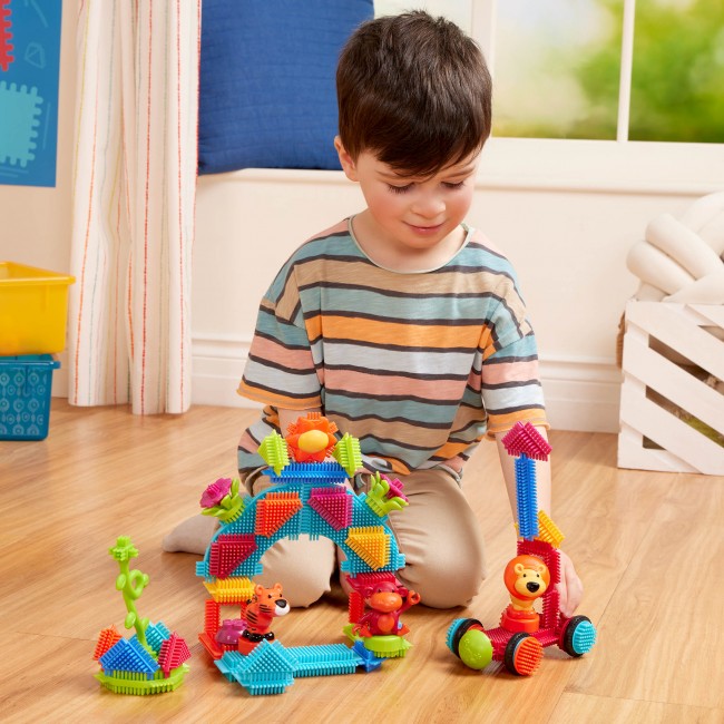 Klocki jeżyki w tubie Bristle Blocks Battat - Dżungla