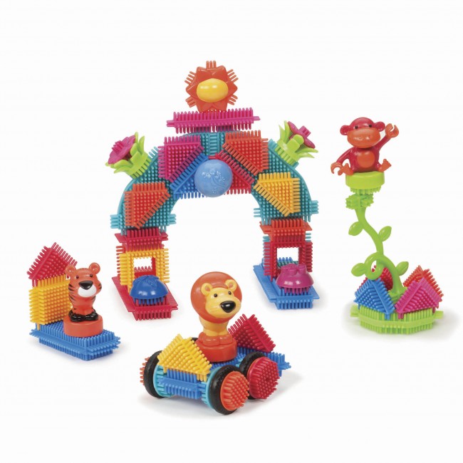 Klocki jeżyki w tubie Bristle Blocks Battat - Dżungla