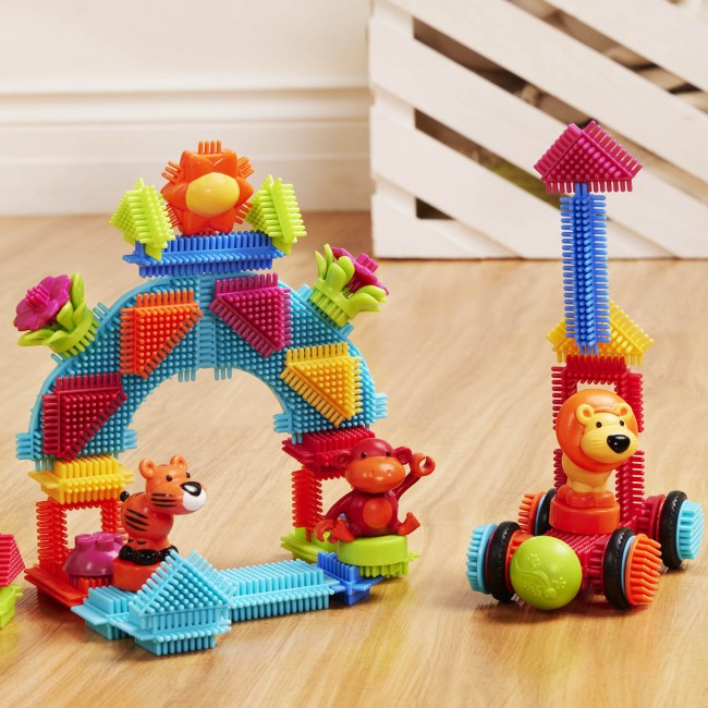 Klocki jeżyki w tubie Bristle Blocks Battat - Dżungla
