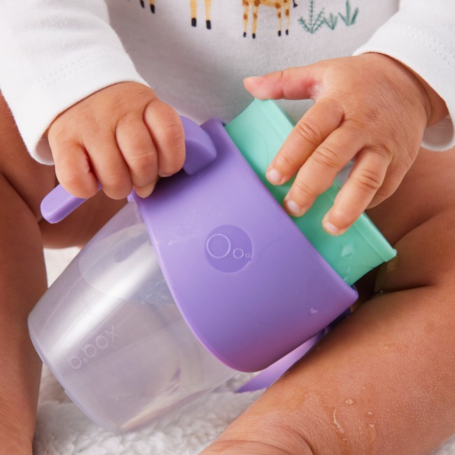 Kubek 360 do nauki picia dla dzieci - kubek treningowy niekapek B.box - Lilac Pop