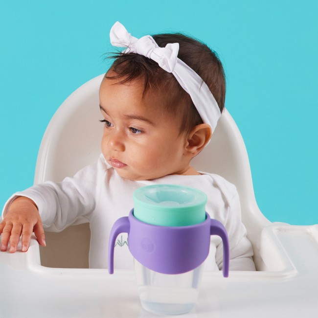Kubek 360 do nauki picia dla dzieci - kubek treningowy niekapek B.box - Lilac Pop