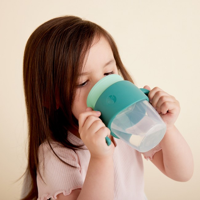 Kubek 360 do nauki picia dla dzieci - kubek treningowy niekapek B.box - Emerald Forest