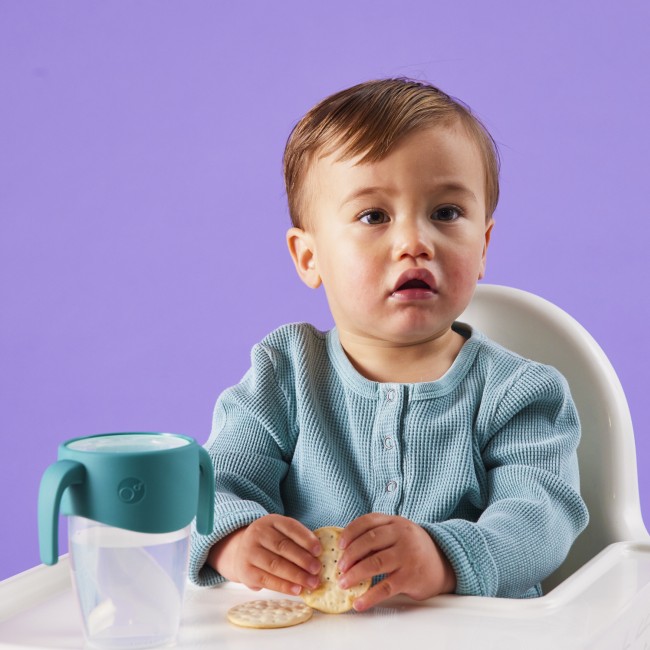 Kubek 360 do nauki picia dla dzieci - kubek treningowy niekapek B.box - Emerald Forest