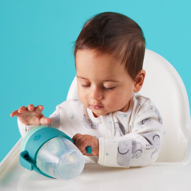 Kubek 360 do nauki picia dla dzieci - kubek treningowy niekapek B.box - Emerald Forest