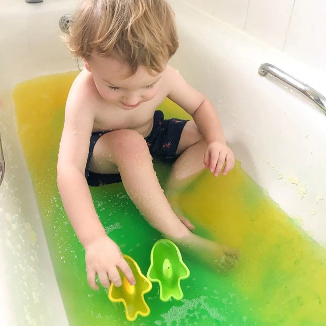 Magiczny proszek do kąpieli Gelli Baff Colour Change Zimpli Kids - Kosmiczny żółty