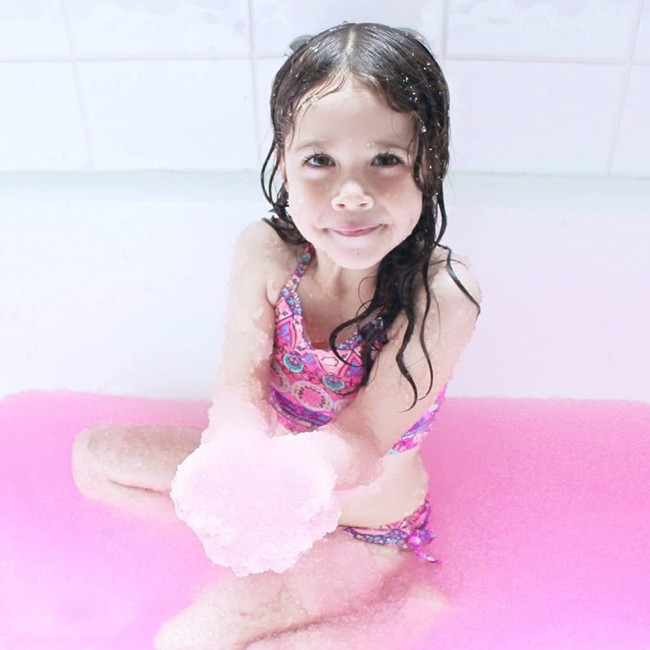 Magiczny proszek do kąpieli Gelli Baff Zimpli Kids - Różowy i pomarańczowy 4 użycia