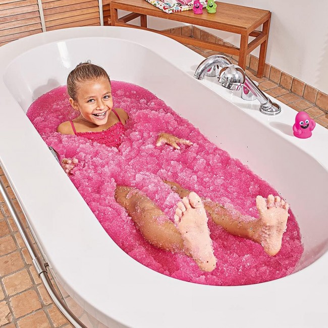 Magiczny proszek do kąpieli Gelli Baff Zimpli Kids - Różowy i pomarańczowy 4 użycia