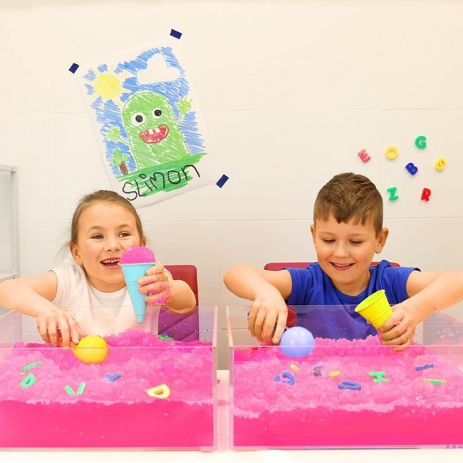 Magiczny proszek do kąpieli Gelli Baff Zimpli Kids - Różowy i pomarańczowy 4 użycia