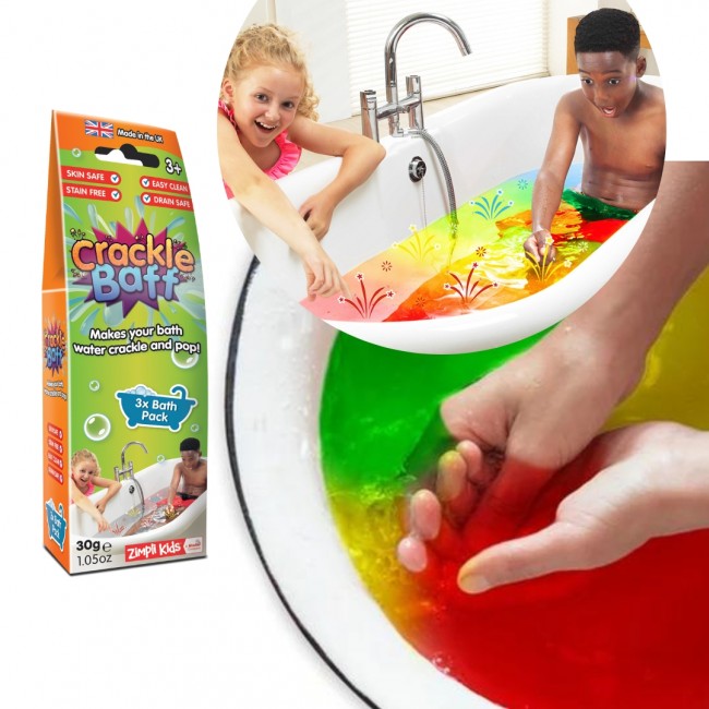 Strzelający proszek do kąpieli Crackle Baff Colours Zimpli Kids - 3 kolory