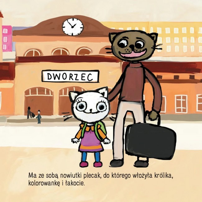 Książka "Kicia Kocia w pociągu" wydawnictwo Media Rodzina