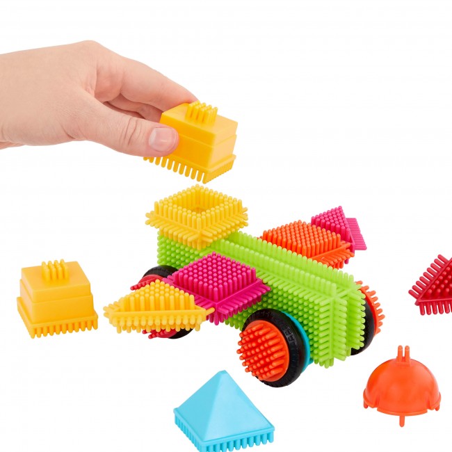 Klocki jeżyki w słoju Bristle Blocks Battat - 80 elementów
