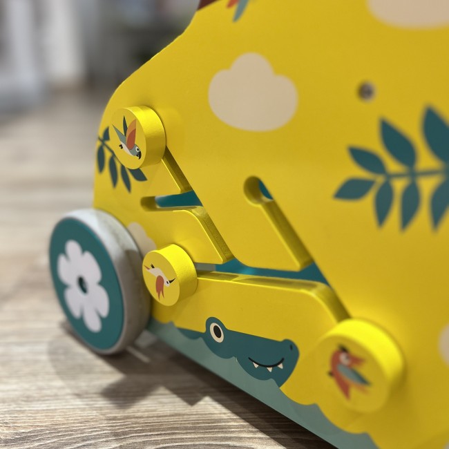 Wielofunkcyjny pchacz edukacyjny Janod - Tropik