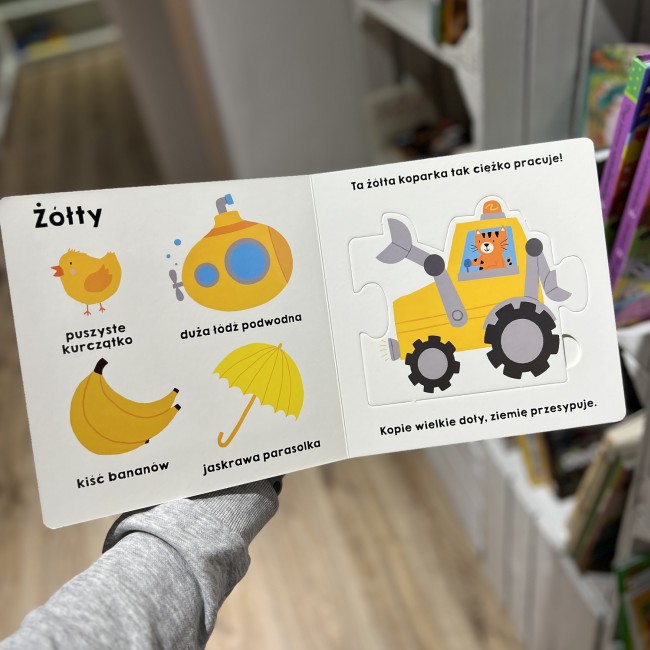 Książka "Pierwsze puzzle. Kolorowy autobus" wydawnictwo Harperkids