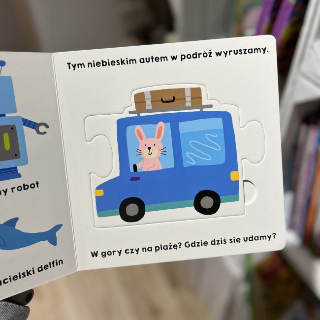 Książka "Pierwsze puzzle. Kolorowy autobus" wydawnictwo Harperkids