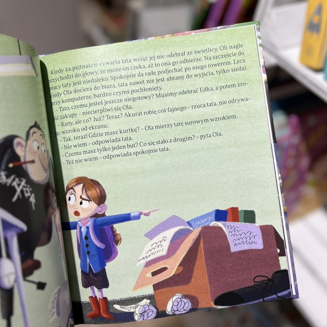 Książka "Tata Oli już nie chce być dorosły" wydawnictwo Dwukropek