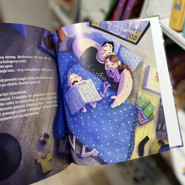 Książka "Tata Oli już nie chce być dorosły" wydawnictwo Dwukropek