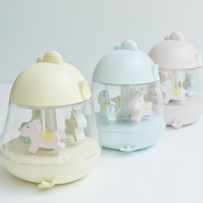 Lampka z pozytywką Rabbit & Friends - Kurczaczek róż