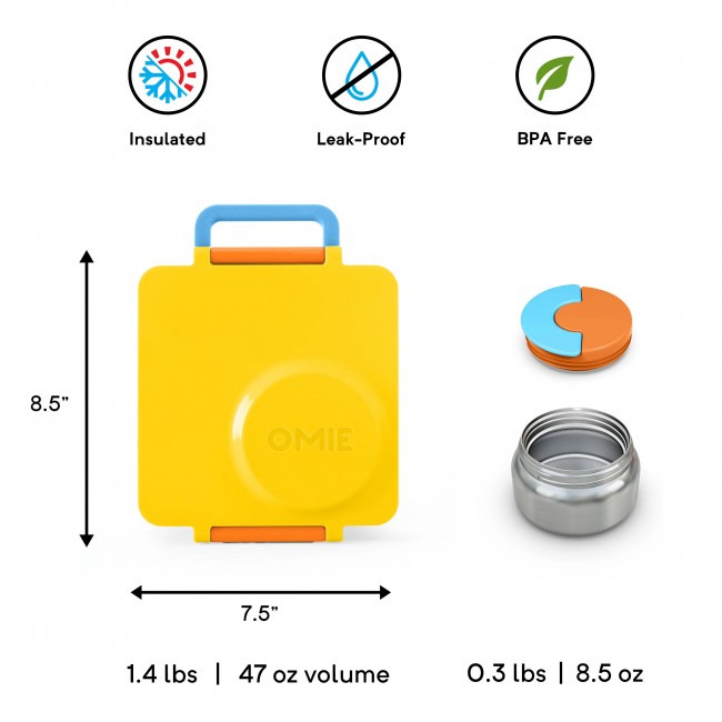 Lunchbox z termosem OmieBox OMIE - Sunshine